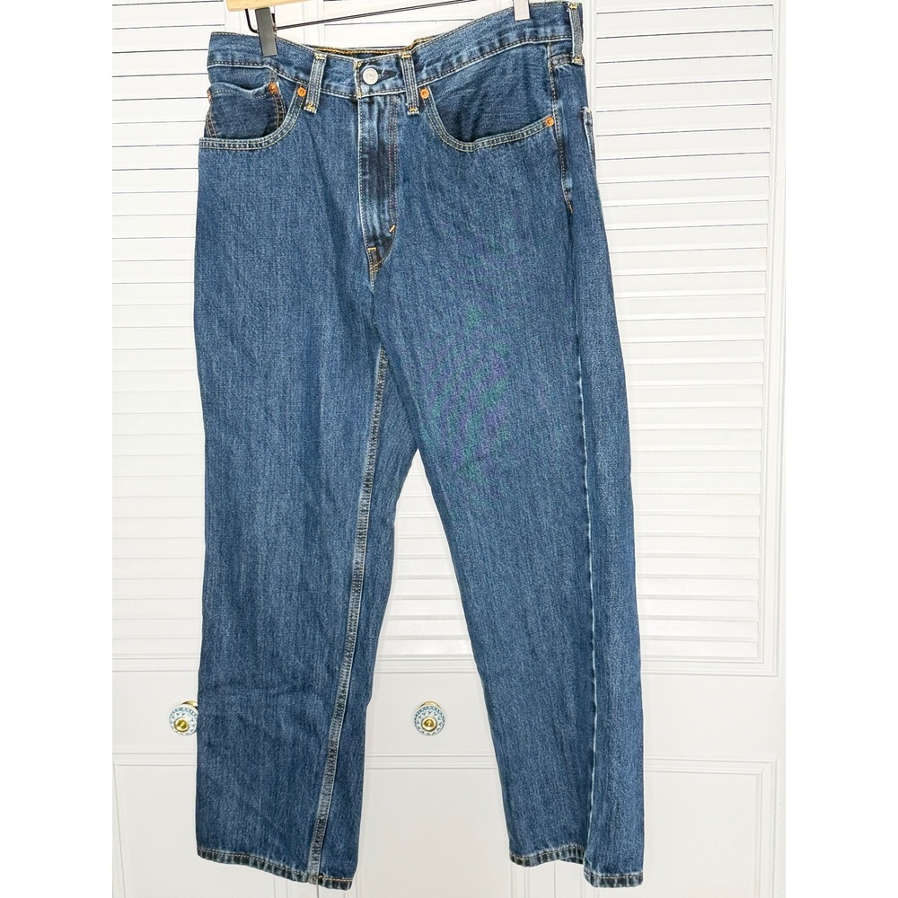 Levi's 550 Men's Jeans 34x30 Relaxed Fit Straight Leg Medium Wash Denim